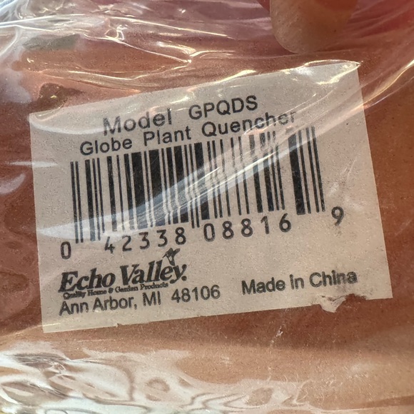 Echo Valley - Glass Globe Plant Quencher Indoor Outdoor Garden Stake (NEW) - Picture 6 of 10